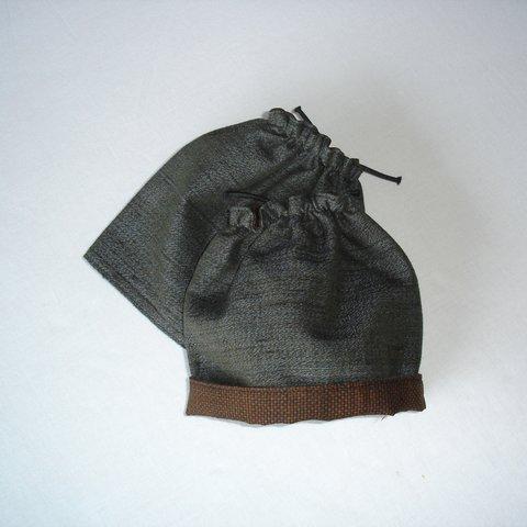 男物の紬で作った袖口カバー（送料込）