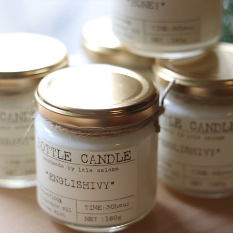 SOY BOTTLE CANDLE【wood wick】