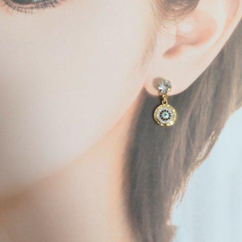 シールピアス  ジルコニア  BLUE Circle