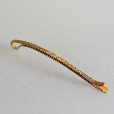 Titanium hairpin・純チタンヘアピン・シャープな鎚目・金７３mm