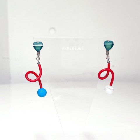 くねくねポップミニ Pierces / Earrings -rgb-