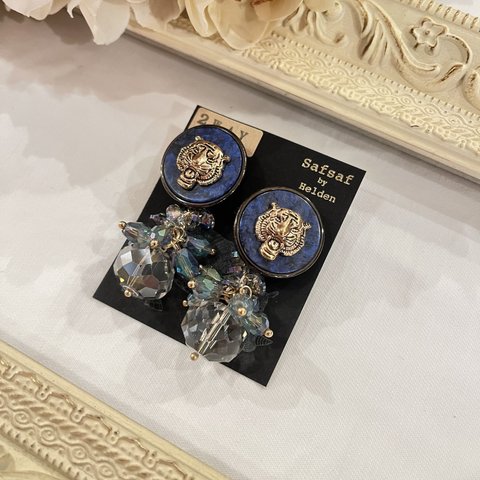 トラピアス⭐︎キラキラBlue