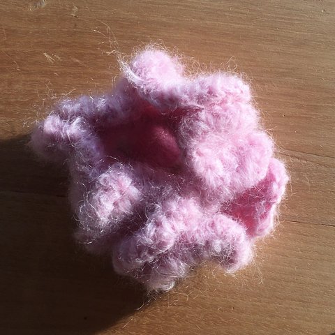 Ruffled Scrunchie  (BUBBLEGUM PINK)