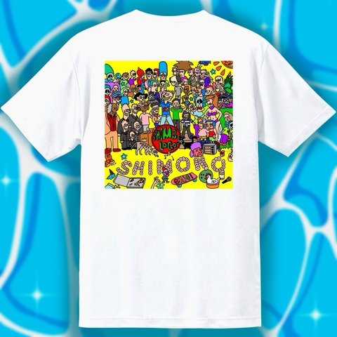 shimonologo アパレル　Tシャツ アート　ポップ　デジタル　プレゼント　半袖　かわいい　お祝い　記念日　ファッション　イラスト　夏　ロゴ　オシャレ　絵画　ロゴ　シンプル　ギフト　誕生日