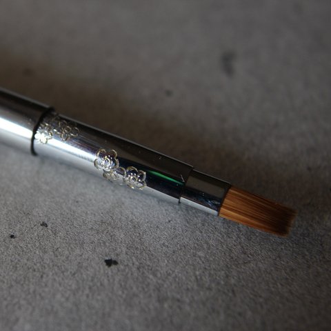 kyo brush／compact lip brush／手彫り