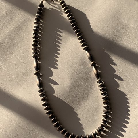 ナバホパール　シルバーネックレス　Navajo Pearl