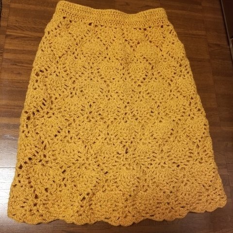 パイナップル編みのスカート　M～Lｻｲｽﾞ