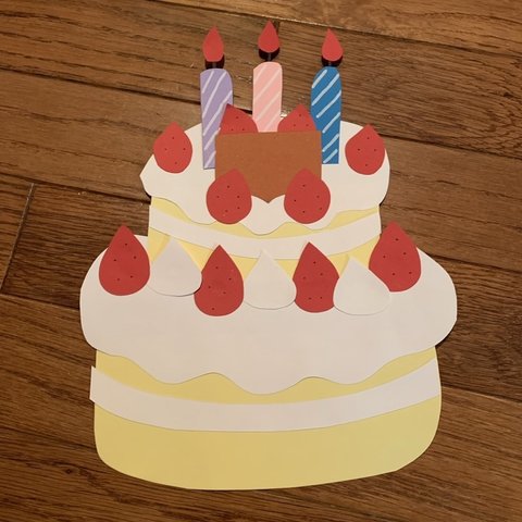 壁面　保育園　幼稚園　施設　ケーキ　お誕生日