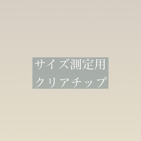 サイズ計測用チップ　送料込み