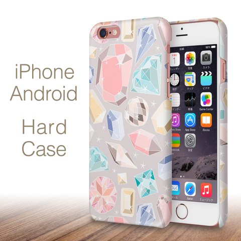 キラキラ宝石 ハードケース iPhone 12 SE 11 Max XR XS 8 7 6 5 android 各種対応