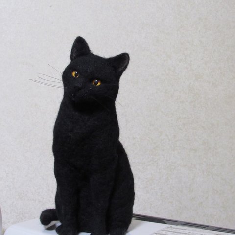 羊毛フェルト  黒猫