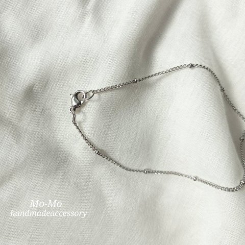 [オールステンレス]再販×2♡華奢silverドットチェーン　ステンレス　ブレスレット