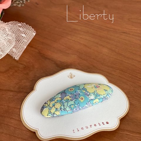 LIBERTYパッチンピン♡6cm（Archie グリーンイエロー）