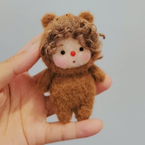 ミニ動物子　ぬいぐるみ  オリジナル　ハンドメイド モールアート　