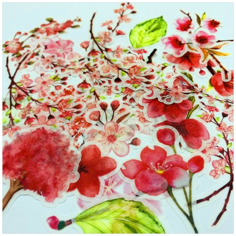  sakura🌸桜のフレークシール　和紙