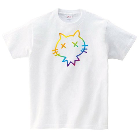 カラフル猫 Tシャツ
