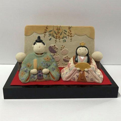 雅　Ｐ-177-2　陶製　雛人形