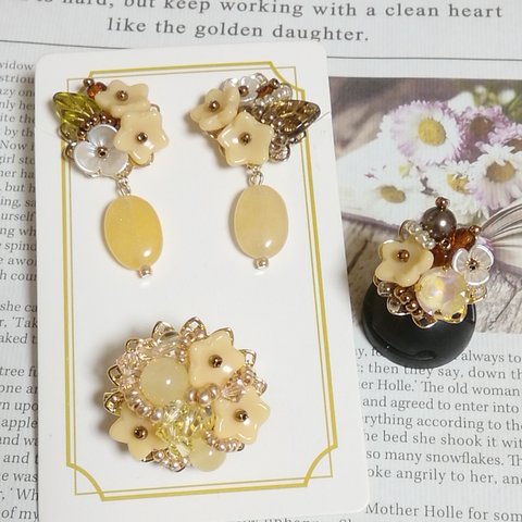 アクセサリーセット🎀yellow🌿flower