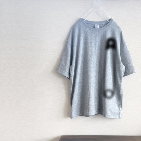 ピンボケ　ユニーク　Tシャツ（グレー）