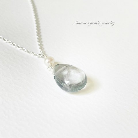 ＊1点もの＊Silver925 fluorite necklace