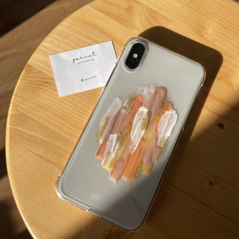 ニュアンスカラー＊iPhoneケース　ソフトケース