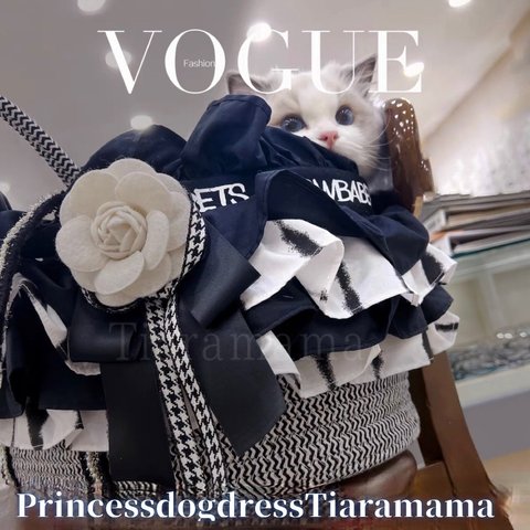 💐Princessdogdress💐dogキャリー　おしゃれバスケット　犬用品　猫用品　お出かけ　店内商品