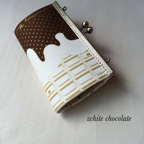 ホワイトチョコレート がま口 長財布