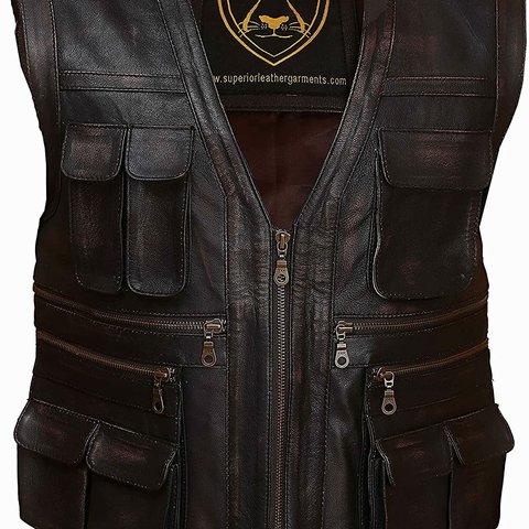 ヤギ革ノースリーブジャケット Goat Leather Sleeveless Jacket