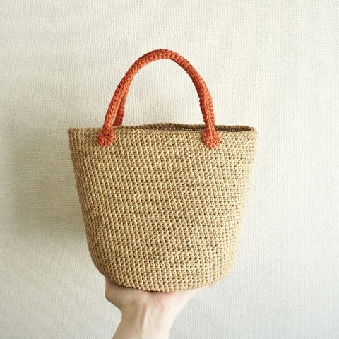 笹和紙 | round shape bag_red