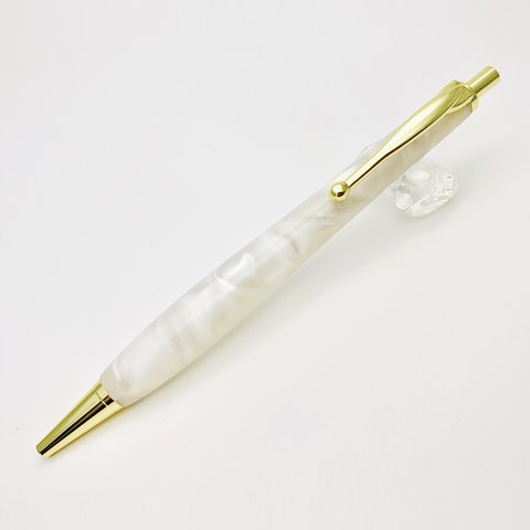 宝石のようなアクリルPen ShapePen ノック式ボールペン /ホワイト TAB2011 送料無料