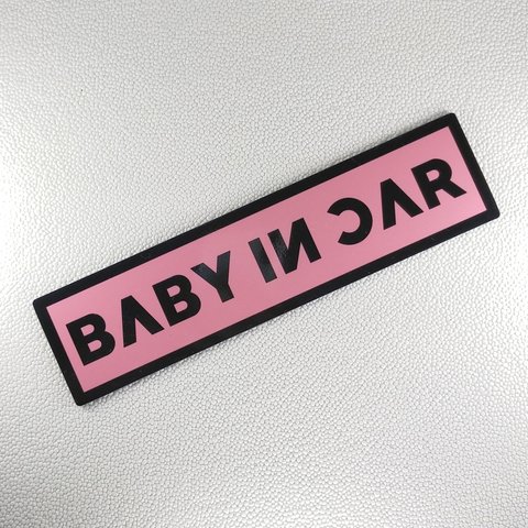 BABY IN CARマグネットステッカーブラックピンクBLACK PINK韓国