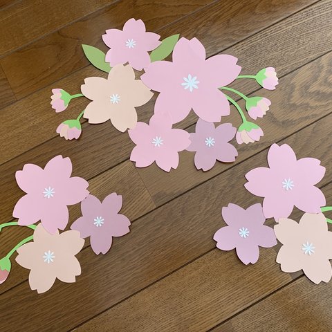 壁面飾り＊季節の花シリーズ【桜】春　3月　4月　