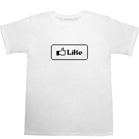 8 bit 『Like』ボタン Tシャツ