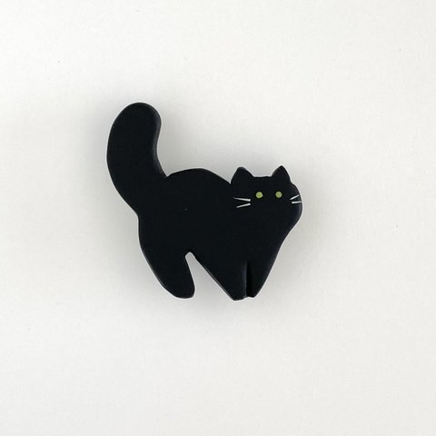 【受注制作】黒猫 ブローチ