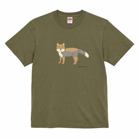 Tシャツ　スナギツネ　濃色系