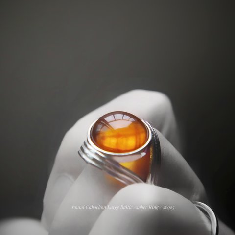 Baltic Amber Ring /琥珀/ sv925