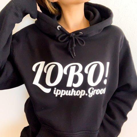 lobo hoodie  ユニセックス【ブラック】