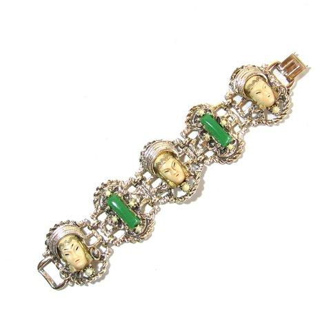 50s USA 「Selro」 Vintage Asian Princess Bracelet