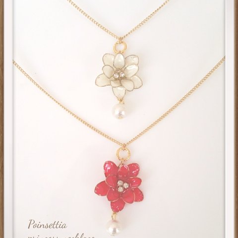 【送料無料】Poinsettia princess necklace