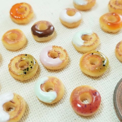 ２個選べる ♡選べるドーナツシリーズ(ミニチュアフード,フェイクフード,食品サンプル,オビツ11小物,シルバニアファミリー)