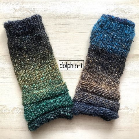 NORO＊ハンドウォーマー　野呂英作　手編み　穴有り　#7