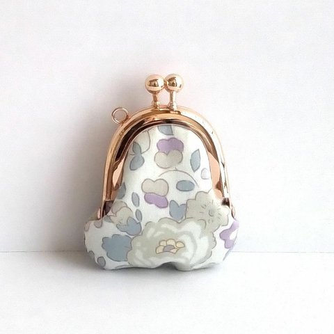 リバティ♪小さいがま口：ちっちゃいがま口：かわいいがまぐち：小さい財布：littlie purse