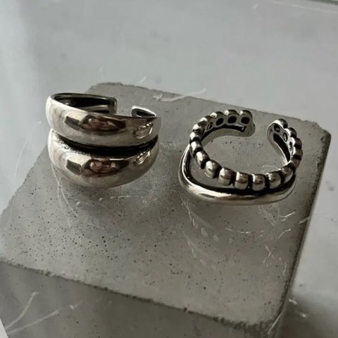 【全品30%オフ】-- silver925ring ---- シルバー925 / シルバーリング / アレルギー対応 / 錆びない / シルバーアクセサリー / オープンリング / フリーサイズ