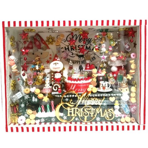 No.A144 動きのあるクリスマスパーティーセット　スライド式ケース接着済