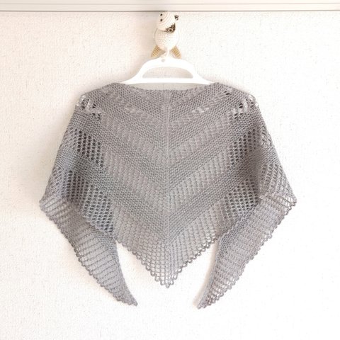 ビーズ付き小さめ三角ショール【Reyna】Beaded Triangle Shawl small size