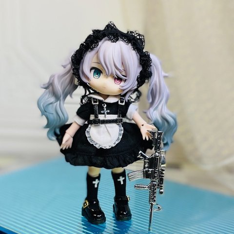 オビツ11ドール服 メイド人6点セットドール衣装 ねんどろいど服