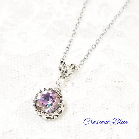 Charlotte Sweet💕 クラウンネックレス　プレシオサ　クリスタルヴィトレイルライト　一粒ネックレス