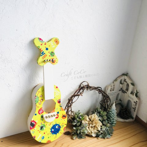 受注製作　おもちゃのギター　モンスター（対象年齢３歳〜）