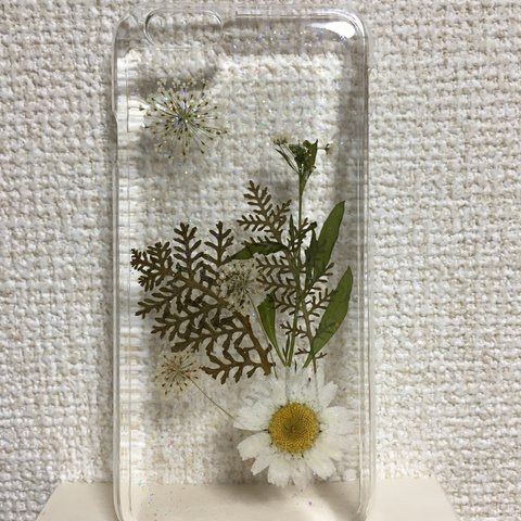 【hand＊made 】押し花iPhoneケース