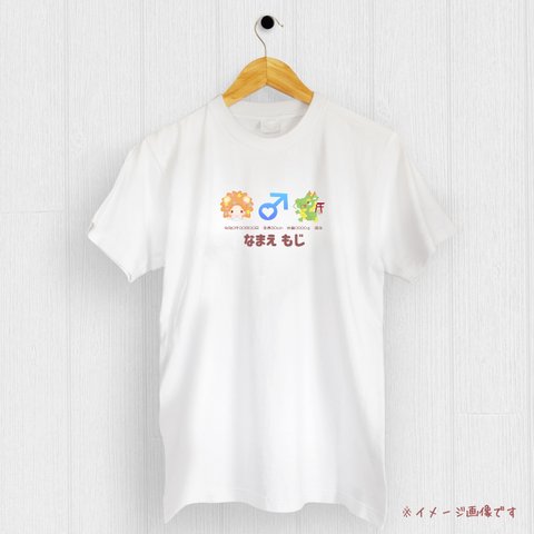 名前・文字入れキッズTシャツ：誕生/出産/記念/ギフト/贈り物/お祝い